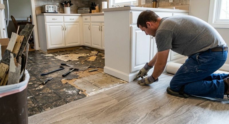 Linoleum Floor Installation in Cedar Creek, TX