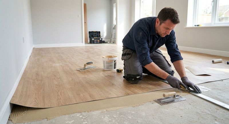 Sheet Flooring Installation in Dime Box, TX