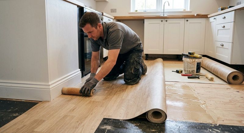 Sheet Linoleum Installation in Elgin, TX
