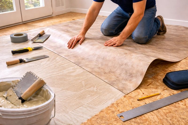 Sheet Vinyl Installation in Lexington, TX