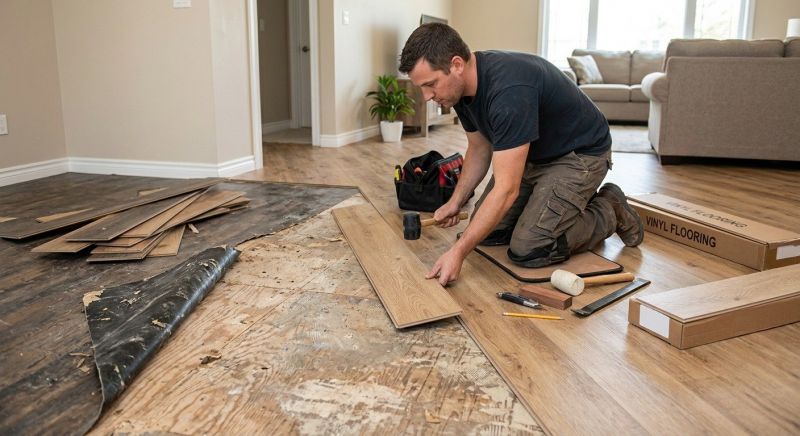 Vinyl Flooring Installation in Dime Box, TX